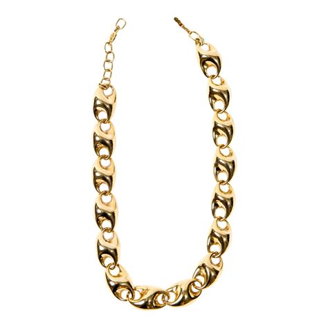 dior necklace real gold|christian dior gold necklace.